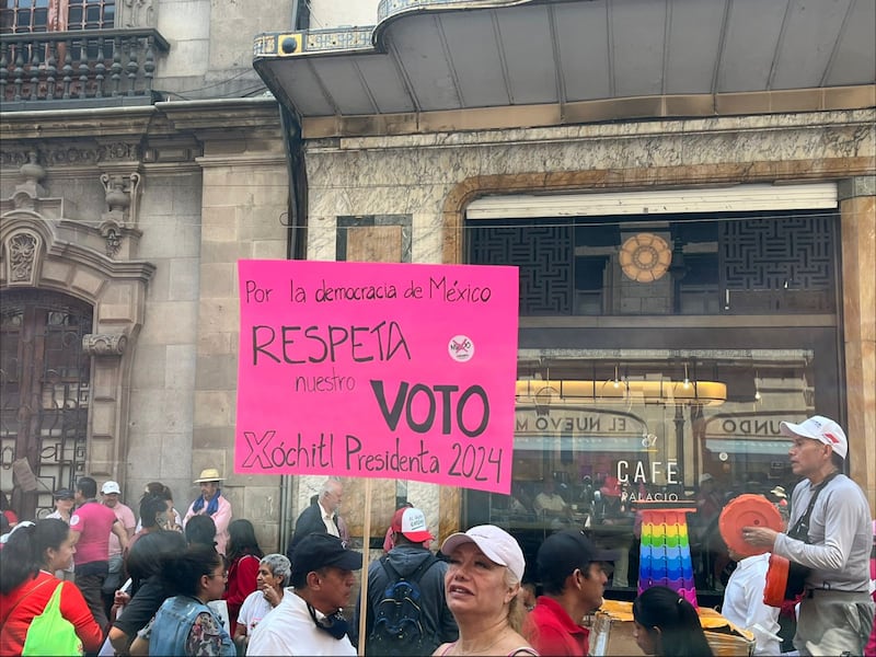 Marea Rosa en el Zócalo