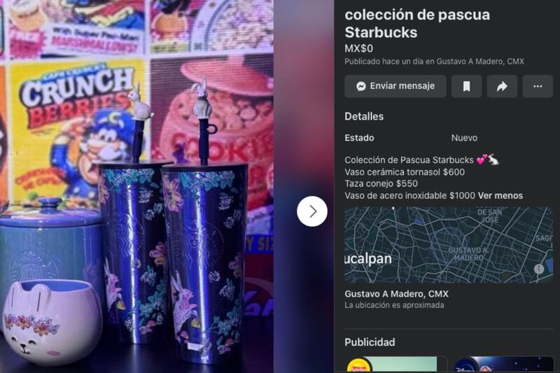 Cápsula Pascua Starbucks: Revendedores ofrecen colección por 5 mil pesos en Semana Santa