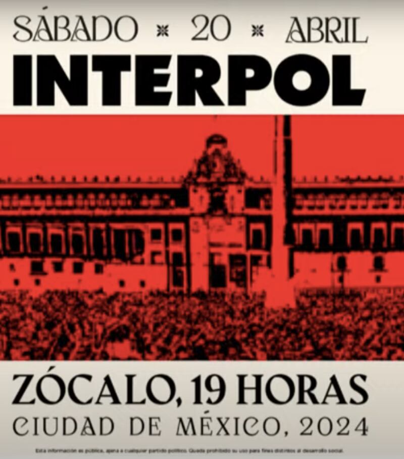 Interpol concierto Zócalo
