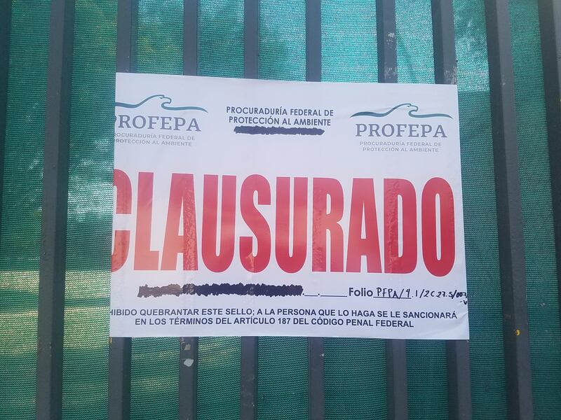 La Profepa ya había clausurado los trabajos desde diciembre del año pasado.