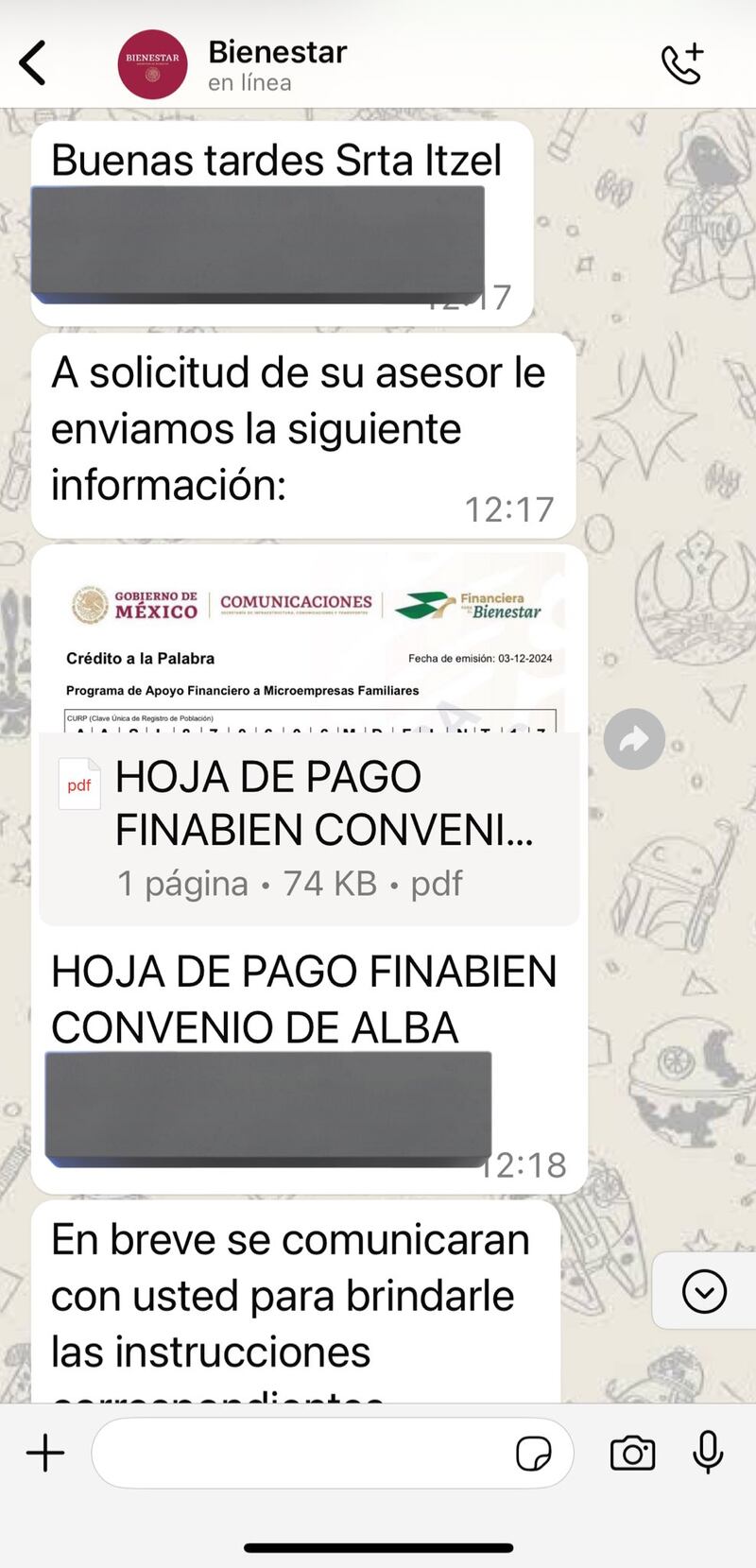 La periodista expuso los intentos de fraude con programas del Bienestar, donde piden depósitos para supuestos préstamos.