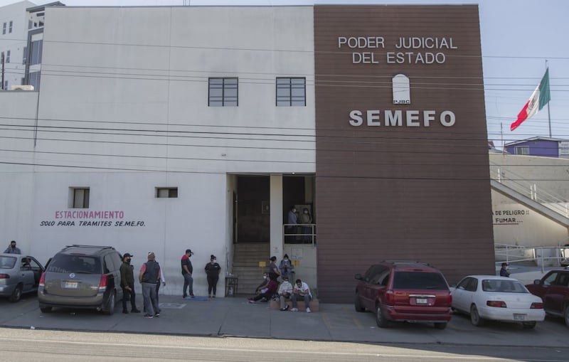 Instalaciones del Servicio Médico Forense ( SEMEFO), en Tijuana.