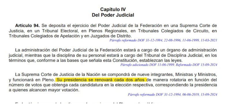 Reforma Poder Judicial