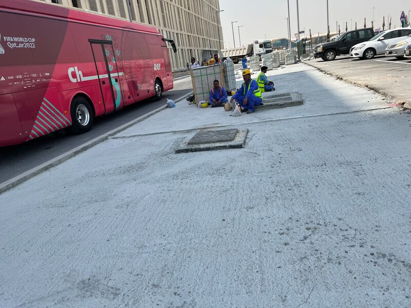 Tratan de realizar obras por las tardes cuando el calor da un respiro.