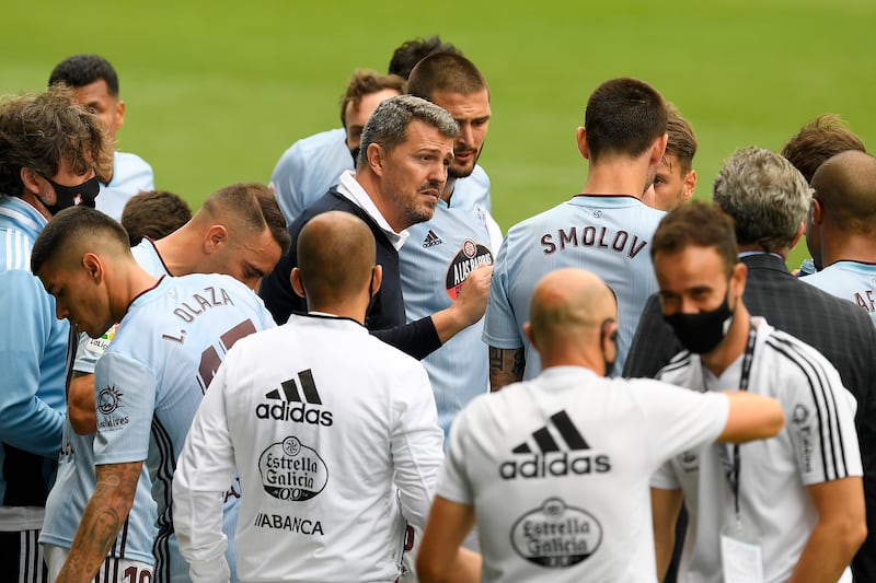 Óscar García Junyent dirigió al Celta de Vigo de España.