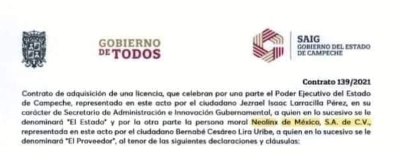 gobierno de Campeche y Neolinx.