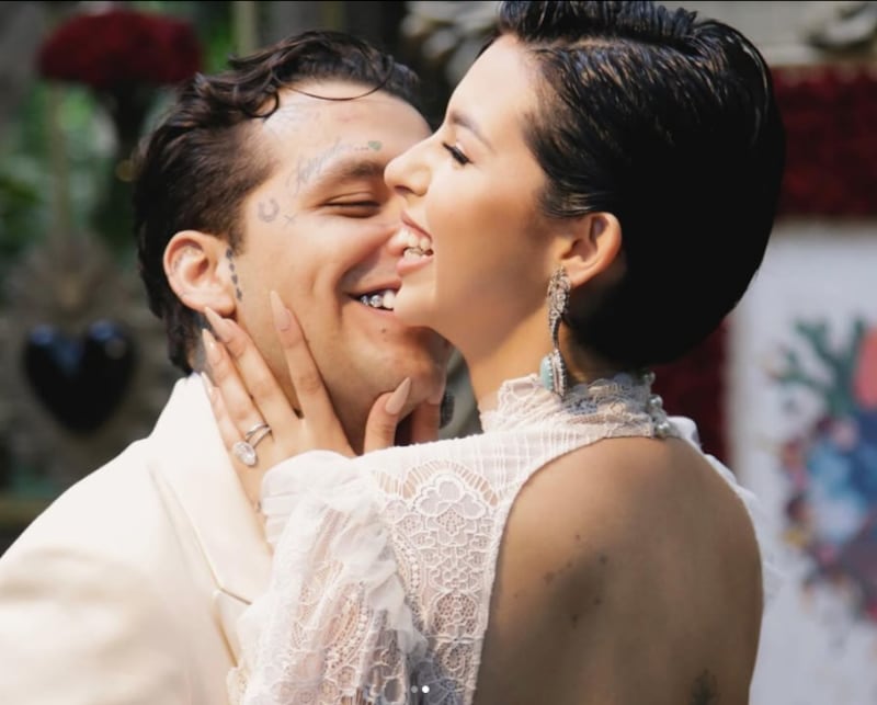 Christian Nodal y Ángela Aguilar