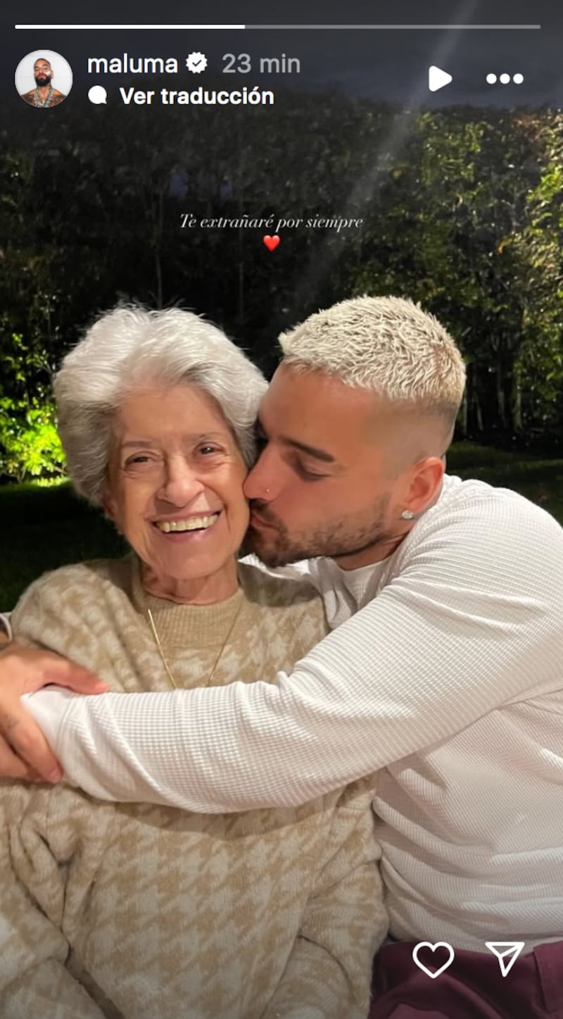 Maluma sufre la pérdida de un ser querido