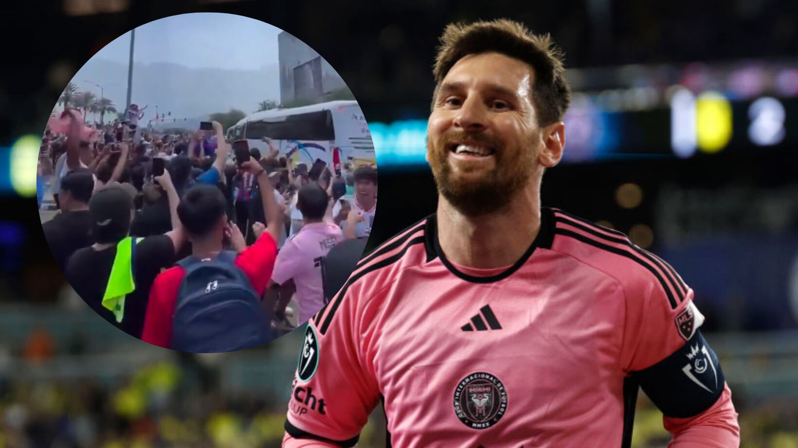 Messi tuvo un gran recibimiento en Monterrey.
