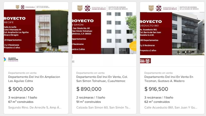 Ofertas fraudulentas de venta de departamentos del INVI en Internet.