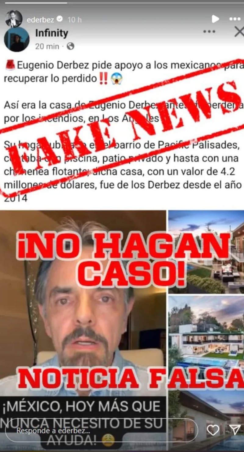 El rumor de las donaciones a Eugenio Derbez