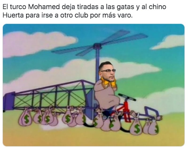 Memes salida del Turco Mohamed de Pumas.