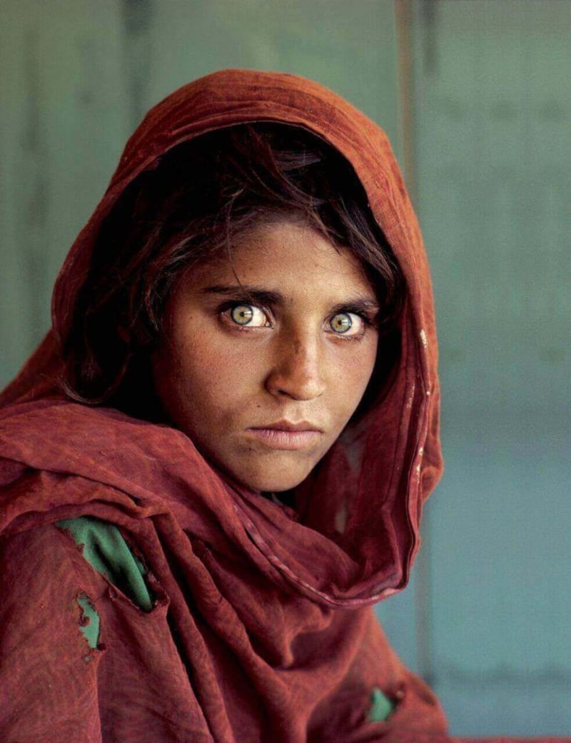 Sharbat Gula (chica afgana), Steve McCurry, 1984