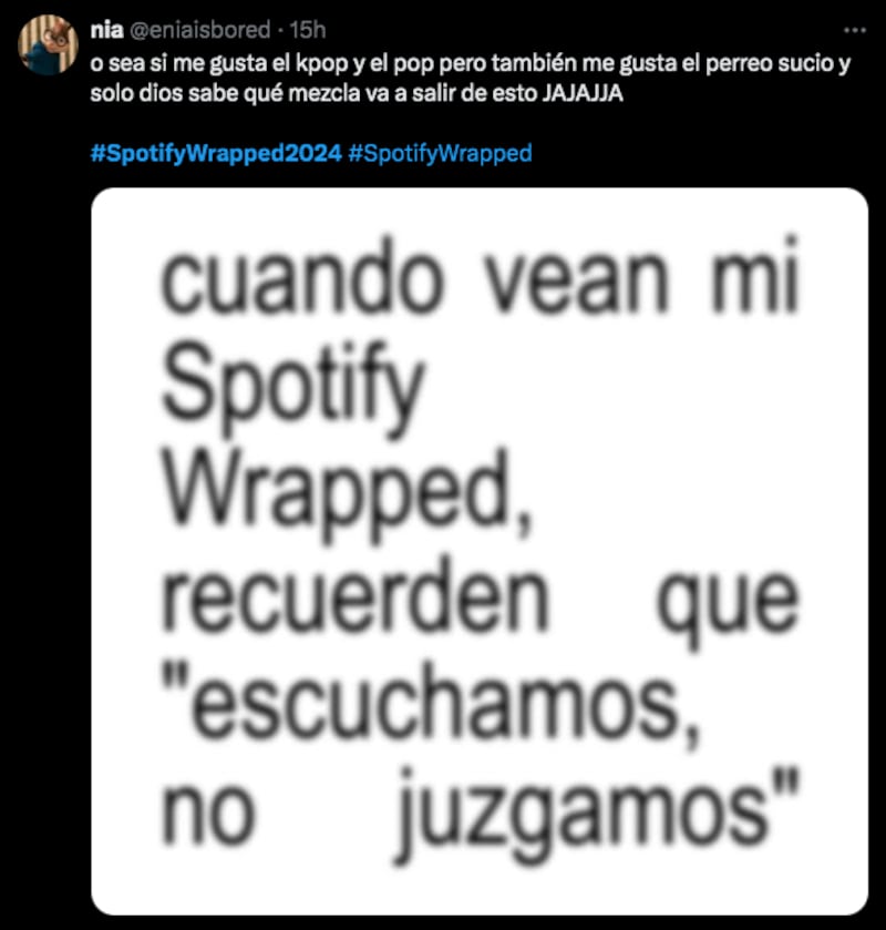 Memes sobre el Spotify Wrapped 2024