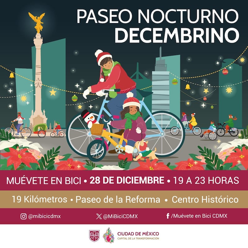 Paseo Nocturno Muévete en Bici