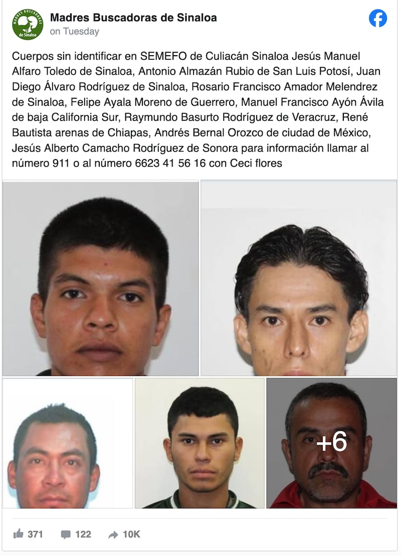 Sinaloa personas desaparecidas