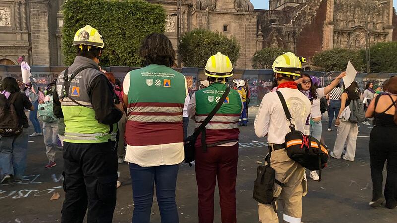 Protección Civil también estuvo presente.