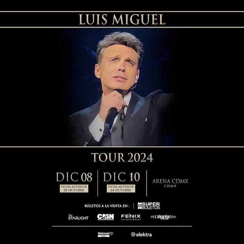 Nuevas fechas de Luis Miguel