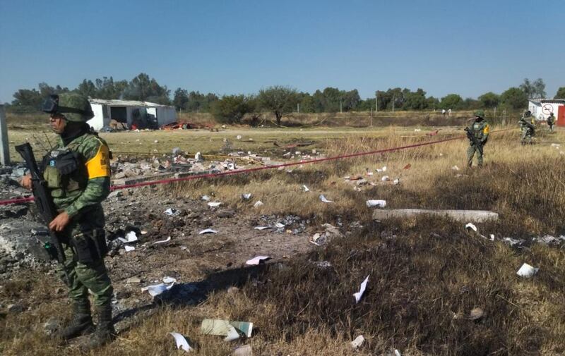 Explosión de polvorín en Villagrán deja a 5 personas sin vida