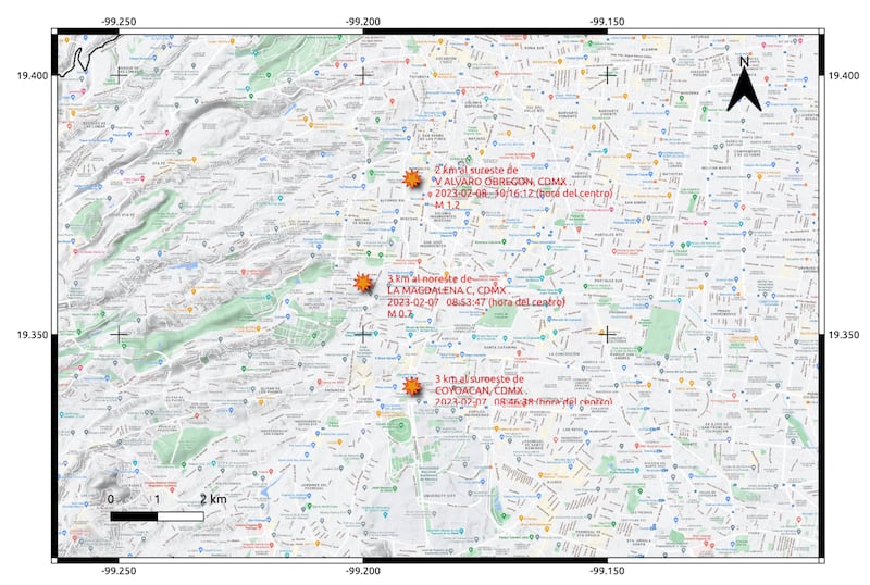 Mapa microsismo CDMX