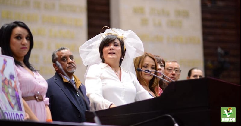 diputada del PVEM, Claudia Sánchez Juárez