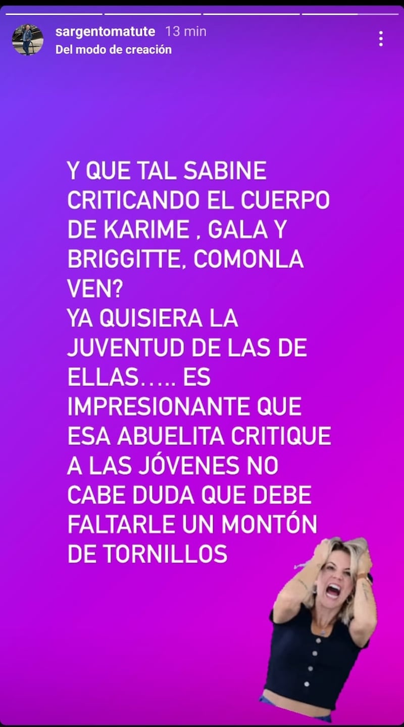 Mamá de Gala Montes reacciona a comentarios de Sabine Moussier contra la actriz