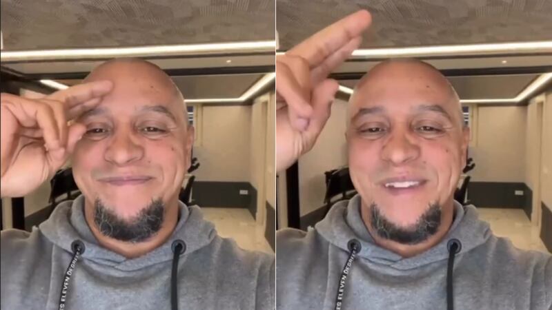 Roberto Carlos mostró una sonrisa pese a haber sufrido un hackeo de su cuenta