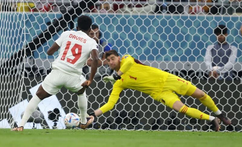 Tiros penales: Thibaut Courtois contra Canadá