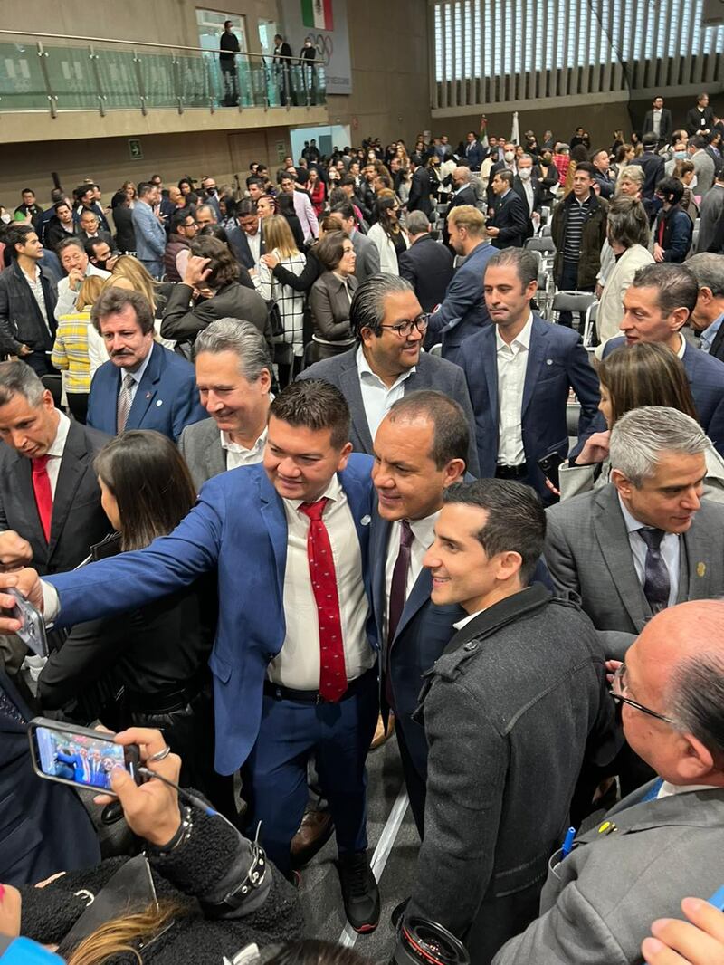 El gobernador Cuauhtémoc Blanco en el COM