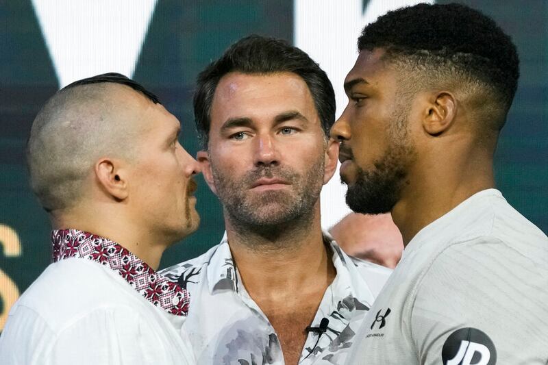 Anthony Joshua frente a frente ante Oleksandr Usyk