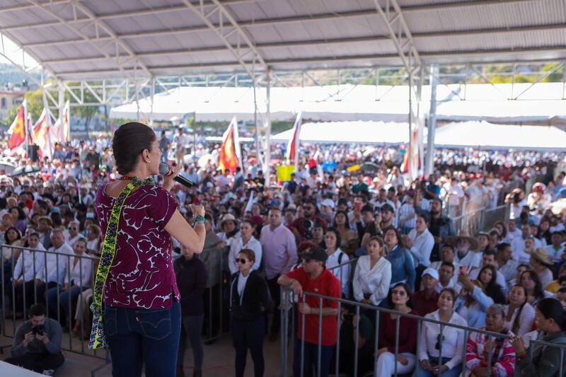 “El pueblo de México está con la 4T, del otro lado están solos”: Sheinbaum impulsa visión humanista desde Nayarit