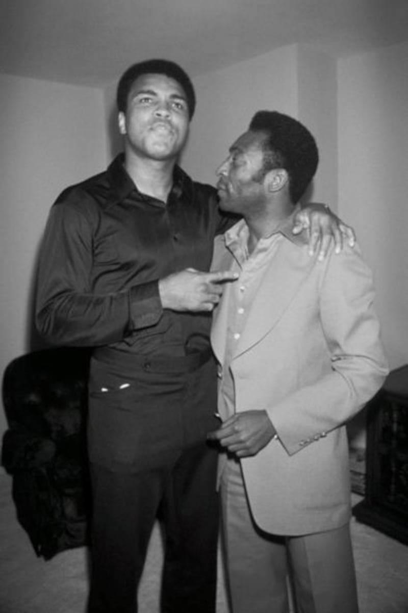 Pelé y Mohammed Ali
