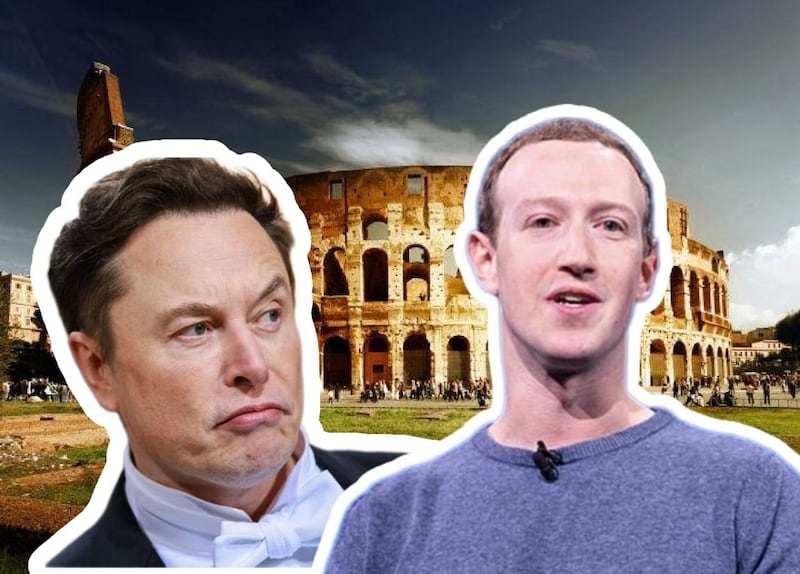 Elon Musk vs Mark Zuckerberg. Composición Alberto Sandoval