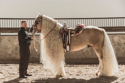 Canelo Álvarez muestra su pasión por los caballos.