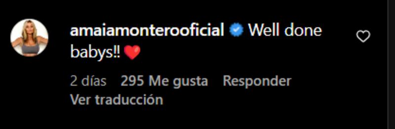 Comentario de Amaia Montero a La Oreja de Van Gogh