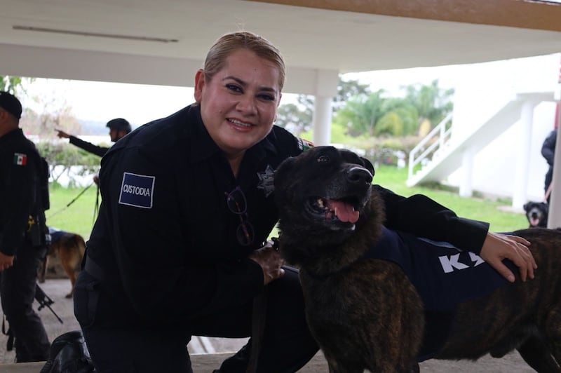 Jubilación de perros de la Secretaría de Seguridad y Protección Ciudadana