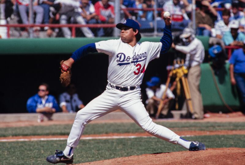 Valenzuela es uno de los mejores peloteros en la historia de los Dodgers.