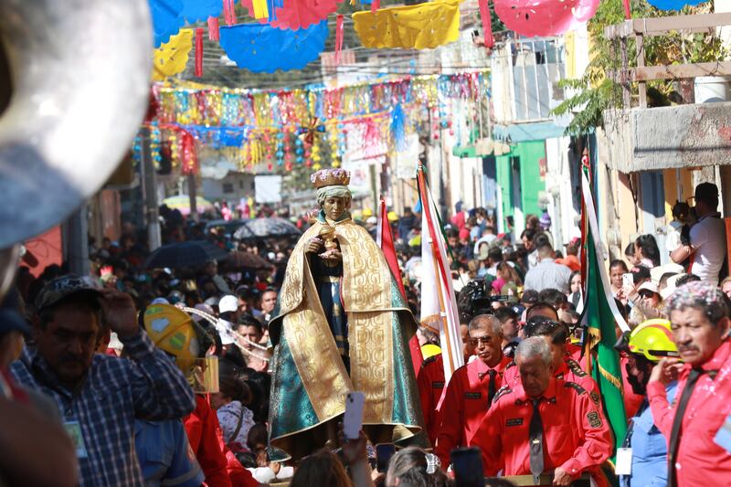 El día de mayor aforo fue este sábado que se realizó el recorrido por la laguna con la figura de los tres Reyes Magos.