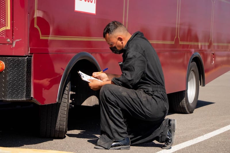 Inspección del transporte público