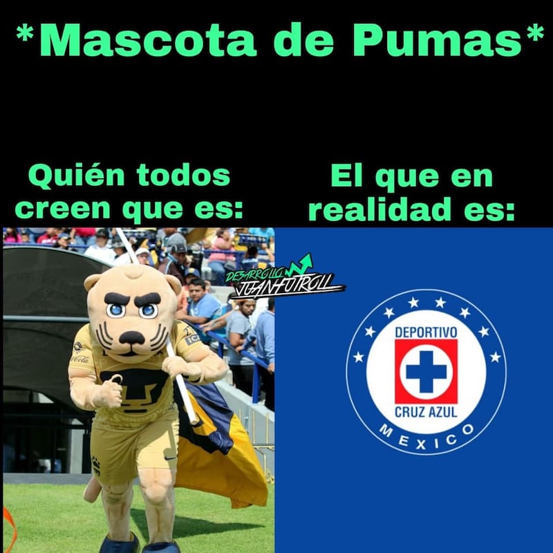 Cruz Azul fue objeto de burlas después de que Pumas le remontara en la última jornada del Apertura 2021