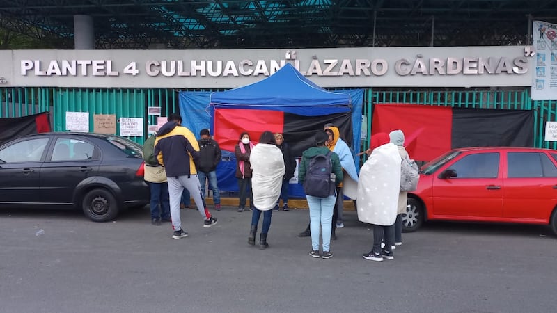 Huelga en Colegio de Bachilleres.