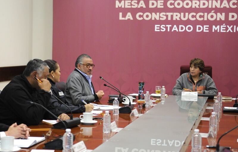 Mesa de Coordinación para Construcción de la Paz garantizan seguridad y tranquilidad en Edomex: Delfina Gómez