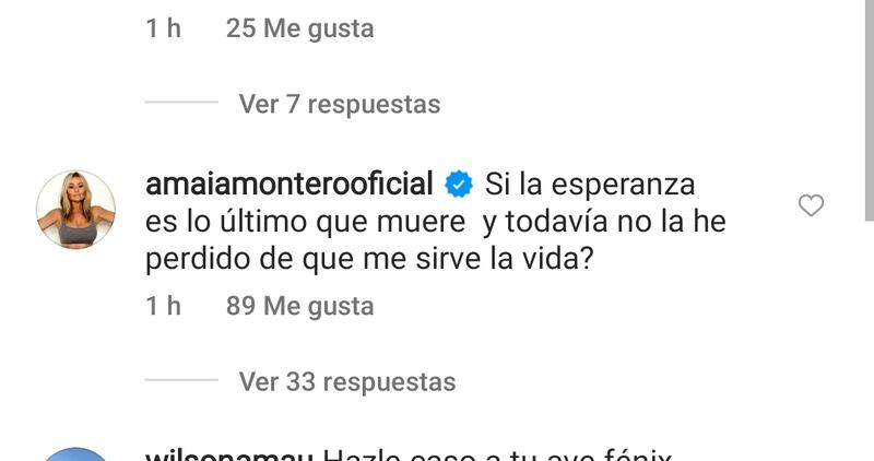 Amaia Montero publicó una serie de fotografías y mensajes que encendieron alerta