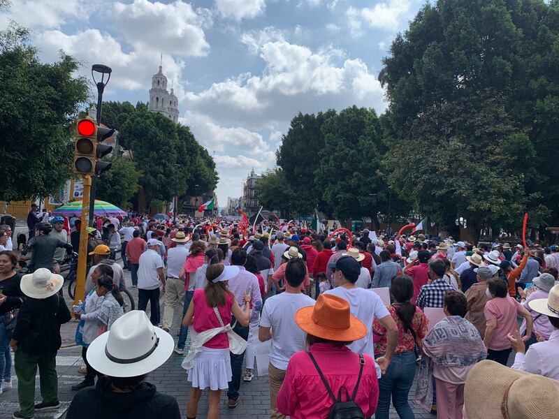 INE marcha Puebla.