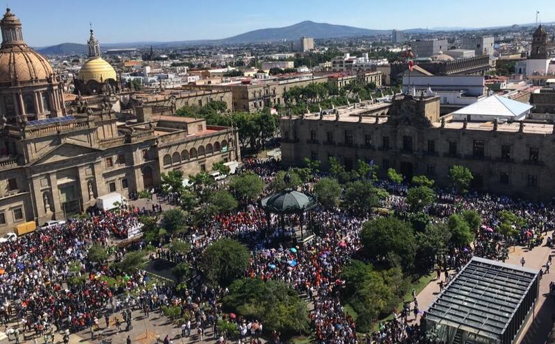 Autoridades señalan que fueron sólo cinco mil los participantes.