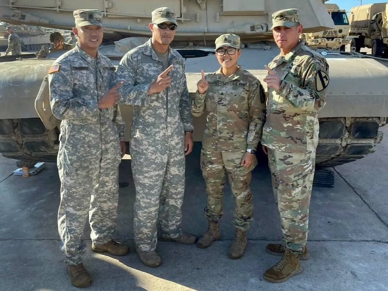 Cinthia Ramírez es sargenta de un ejército de Estados Unidos