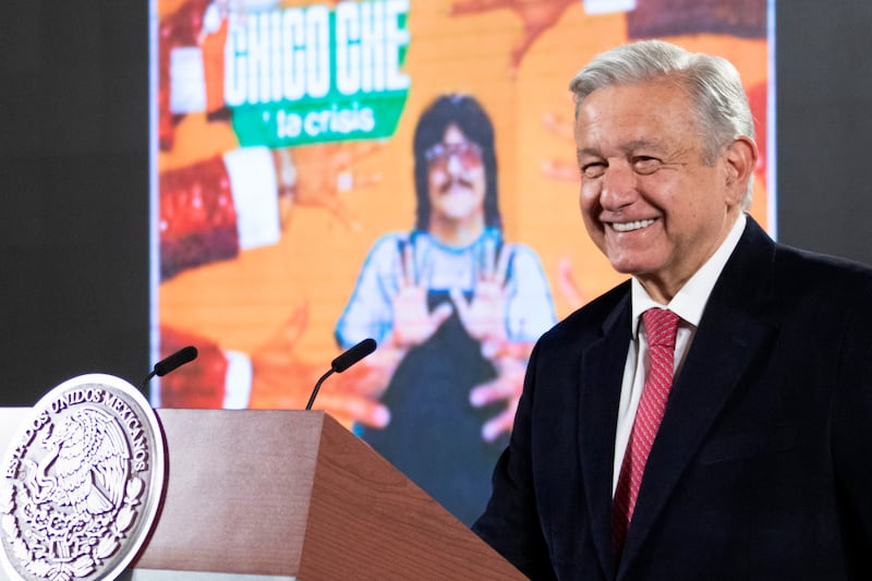 Cuauhtémoc, Ciudad de México, México, 30 de septiembre de 2022. 
Andrés Manuel López Obrador, presidente Constitucional de los Estados Unidos Mexicanos en conferencia de prensa matutina en el Salón Tesorería de Palacio Nacional. 
Foto: Presidencia