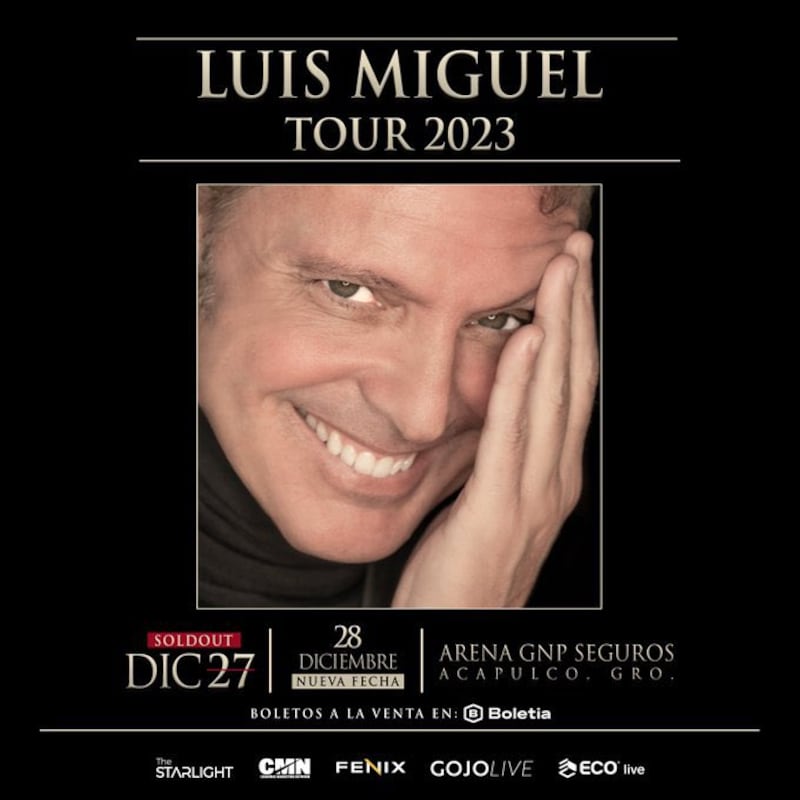 Nueva fecha de Luis Miguel