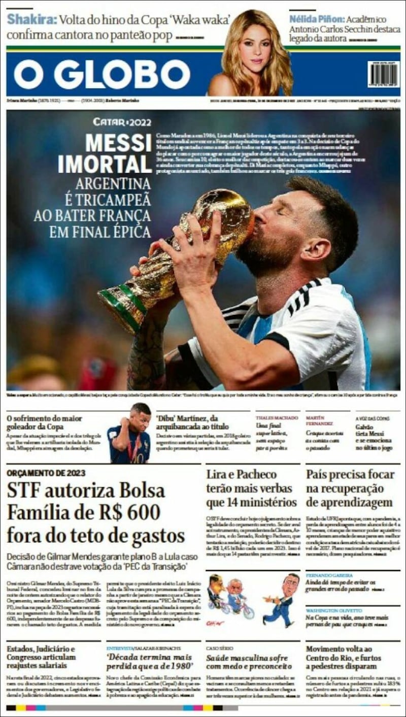 Reacciones prensa Argentina campeón