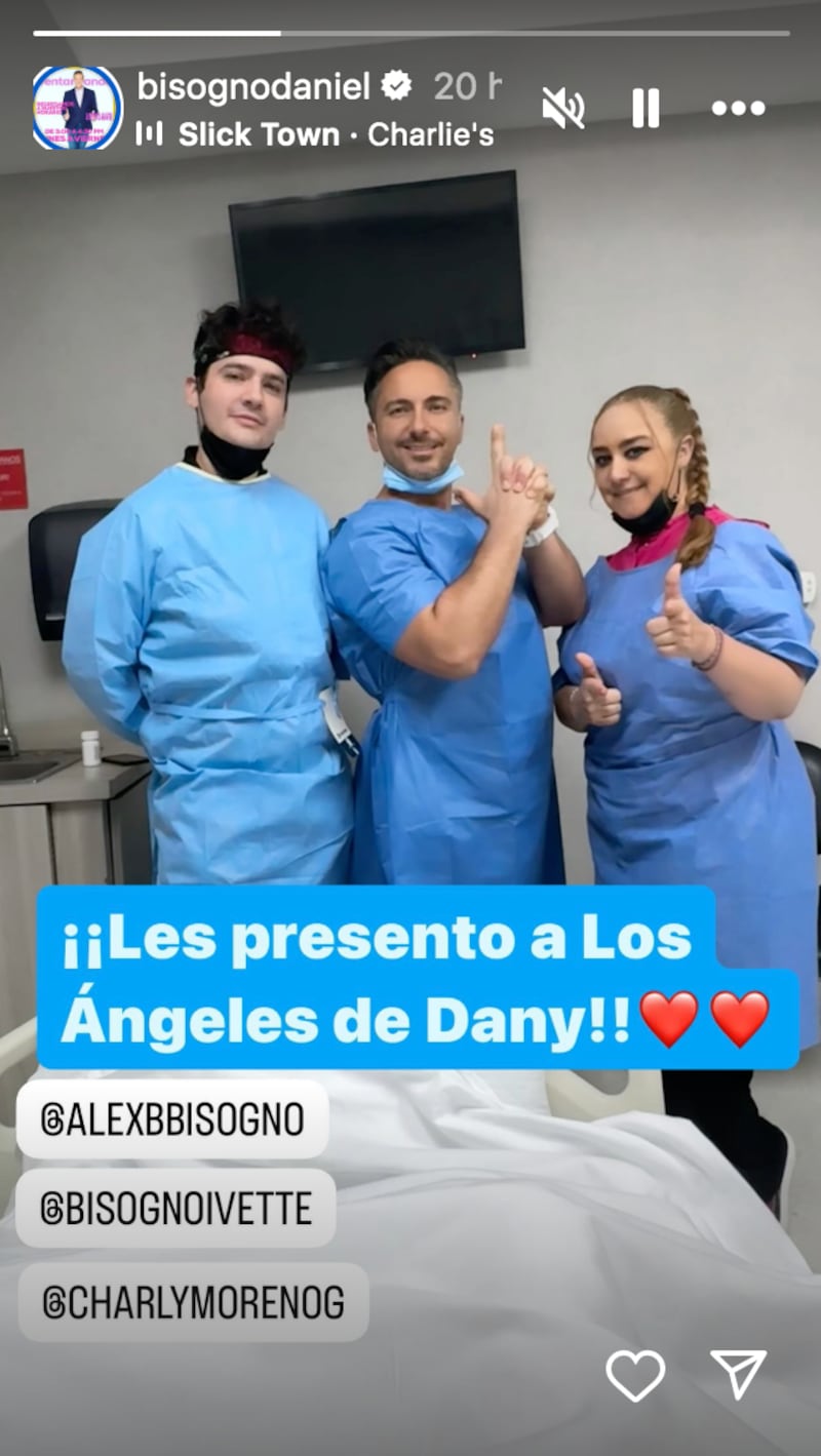 Daniel Bisogno reaparece y comparte foto desde el hospital